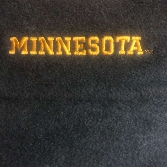 Columbia MINNESOTA Logo Academia Preppy School Sports Zip Gray Fleece Jacket XXL - Picture 5 of 14